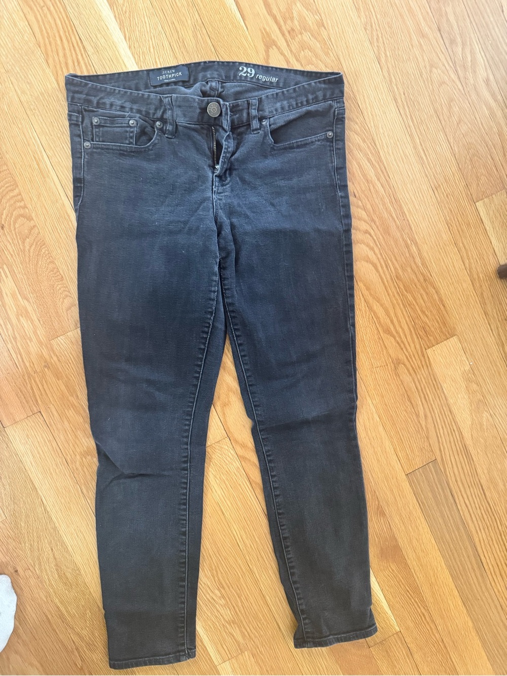 J. Crew Toothpick Skinny Jeans - Black Wash